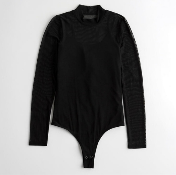 Hollister Black Mesh Bodysuit - Picture 3 of 3